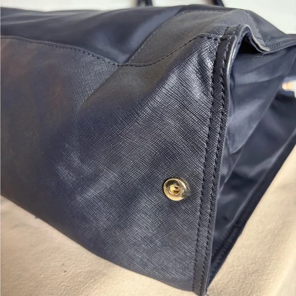 Tory Burch Navy Nylon Tote Bag - Picture 6 of 12